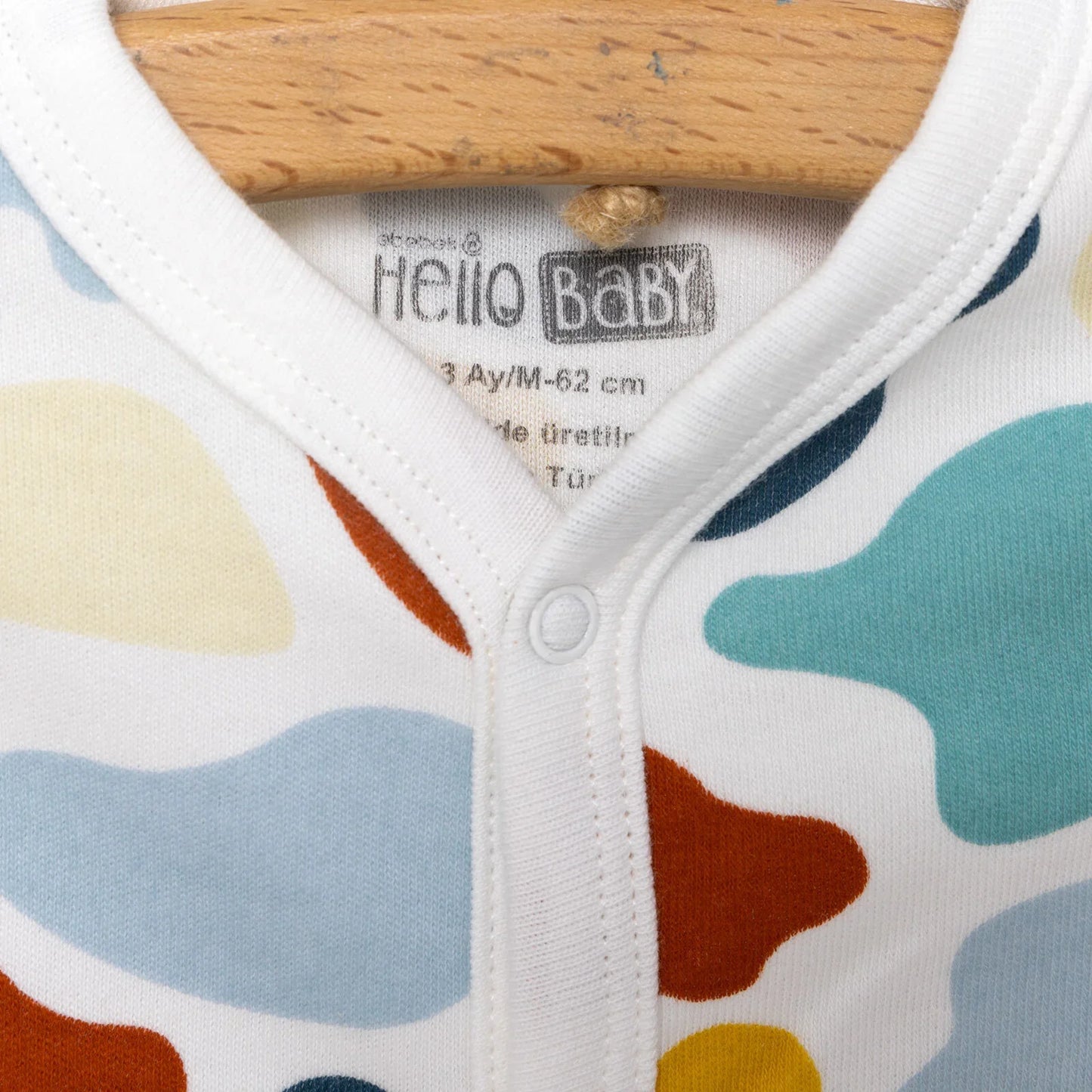 HelloBaby Footed Jumpsuit with Hat - Blue