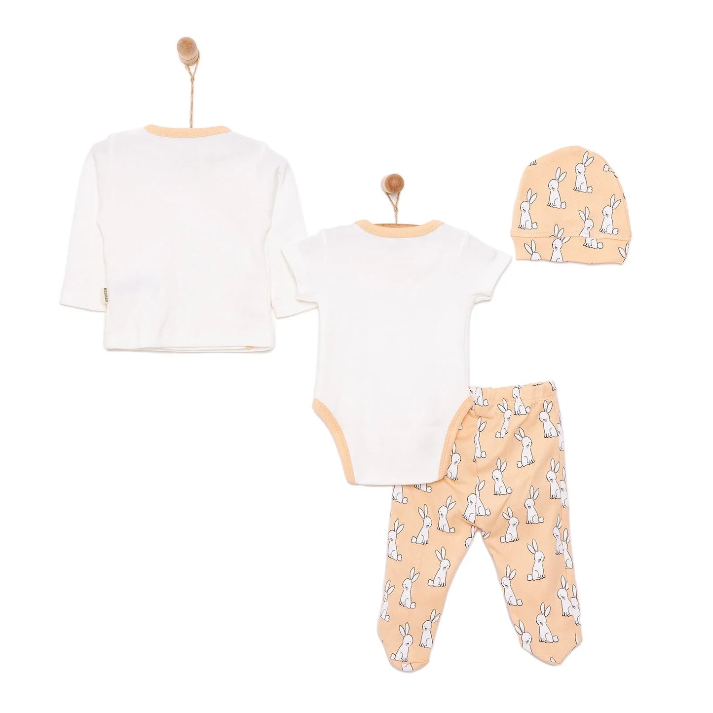 Bebbek Baby Boy 5 Pcs Newborn Starter Set - Ecru