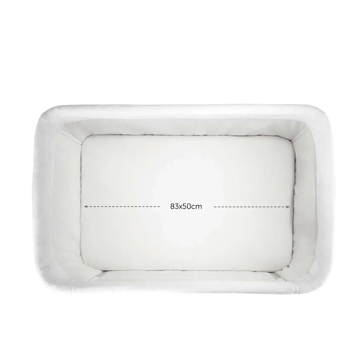 Hauck Face to Me 2 Bedside Crib - Melange Grey