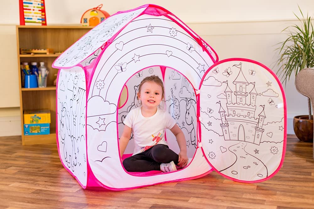 One For Fun Colour Your Own Play Tent - Unicorn