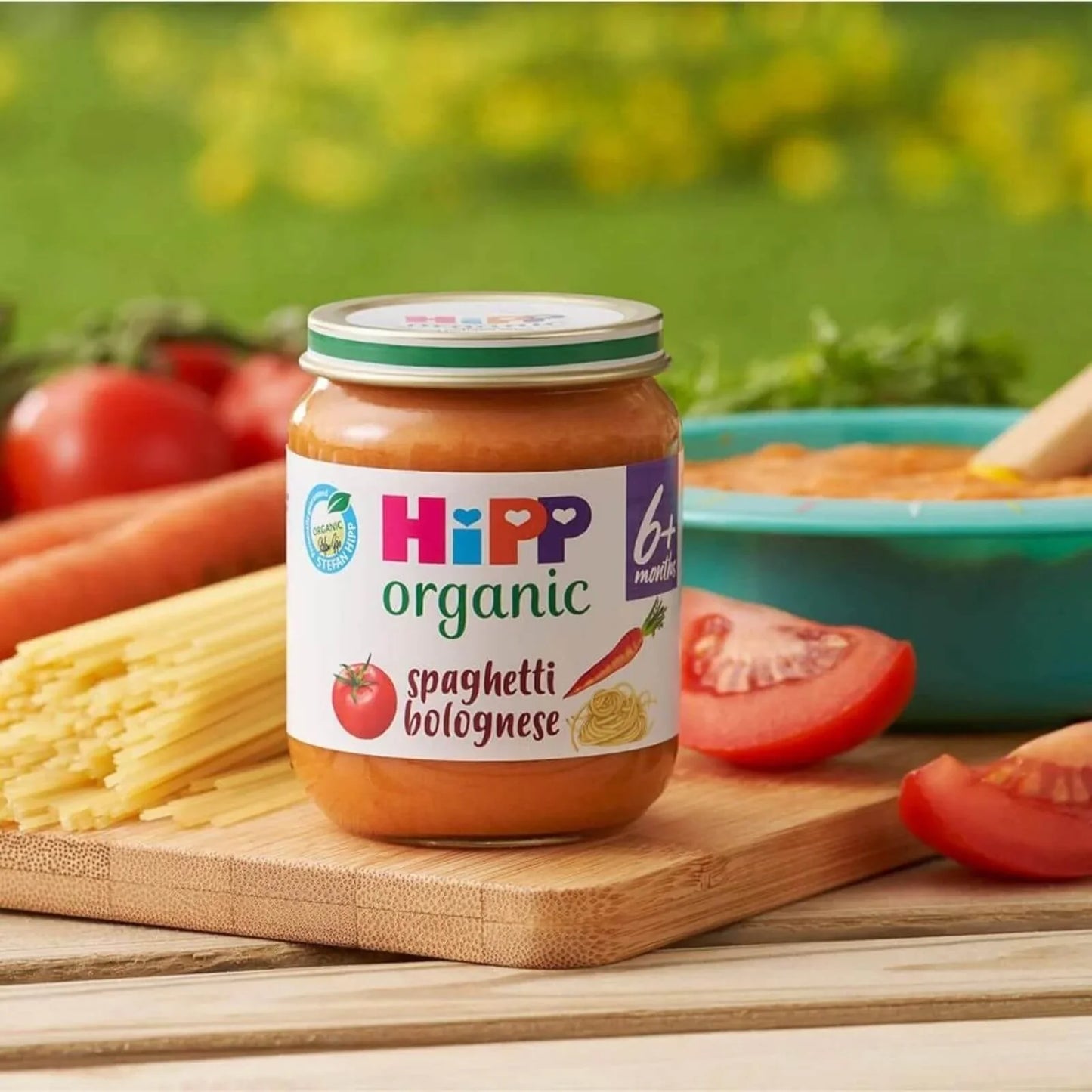 HiPP Organic Spaghetti Bolognese Baby Food Jar 6+ months 125g