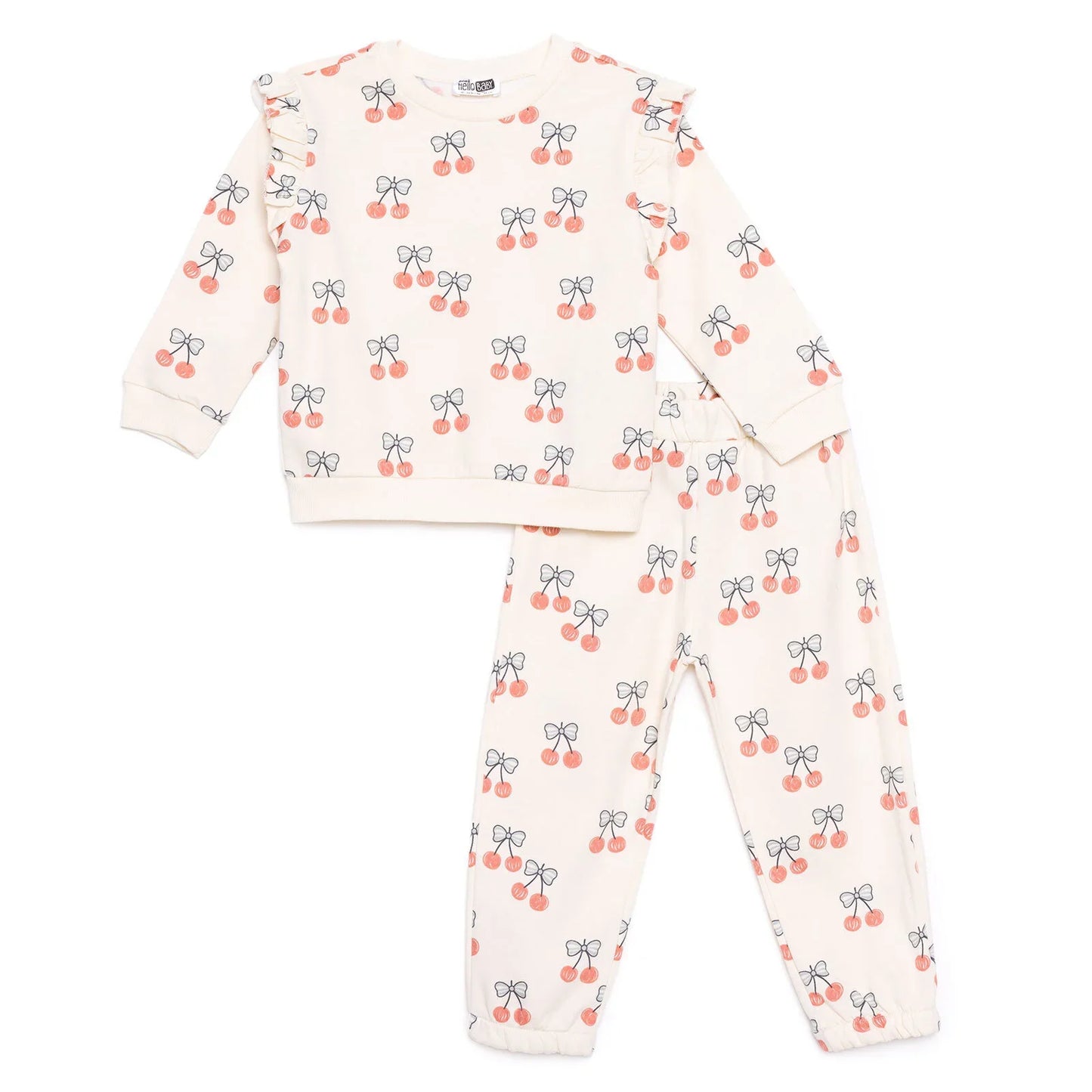 HelloBaby Jogging Set - Ecru Printed