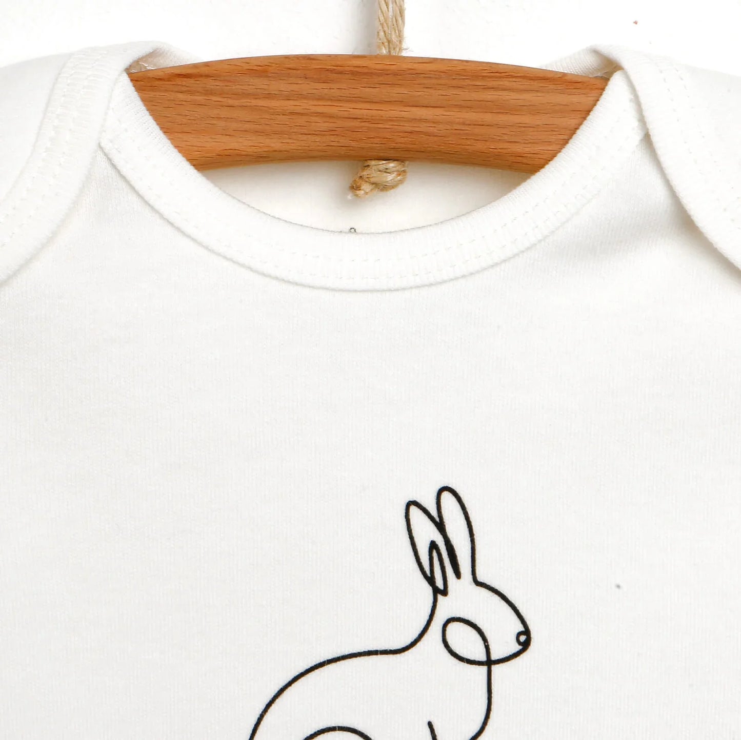 HelloBaby Long Sleeve Bodysuit - White