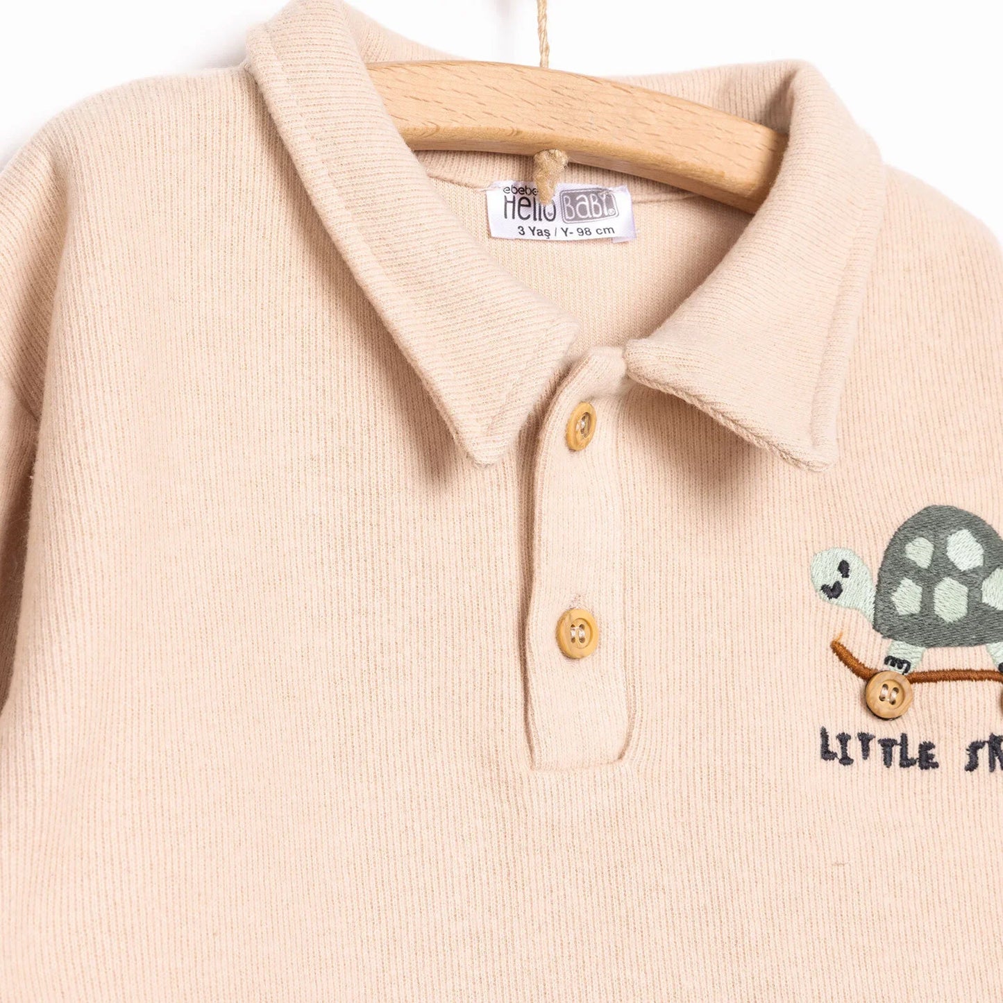 HelloBaby Little Dog Baby Boy Joggers - Beige