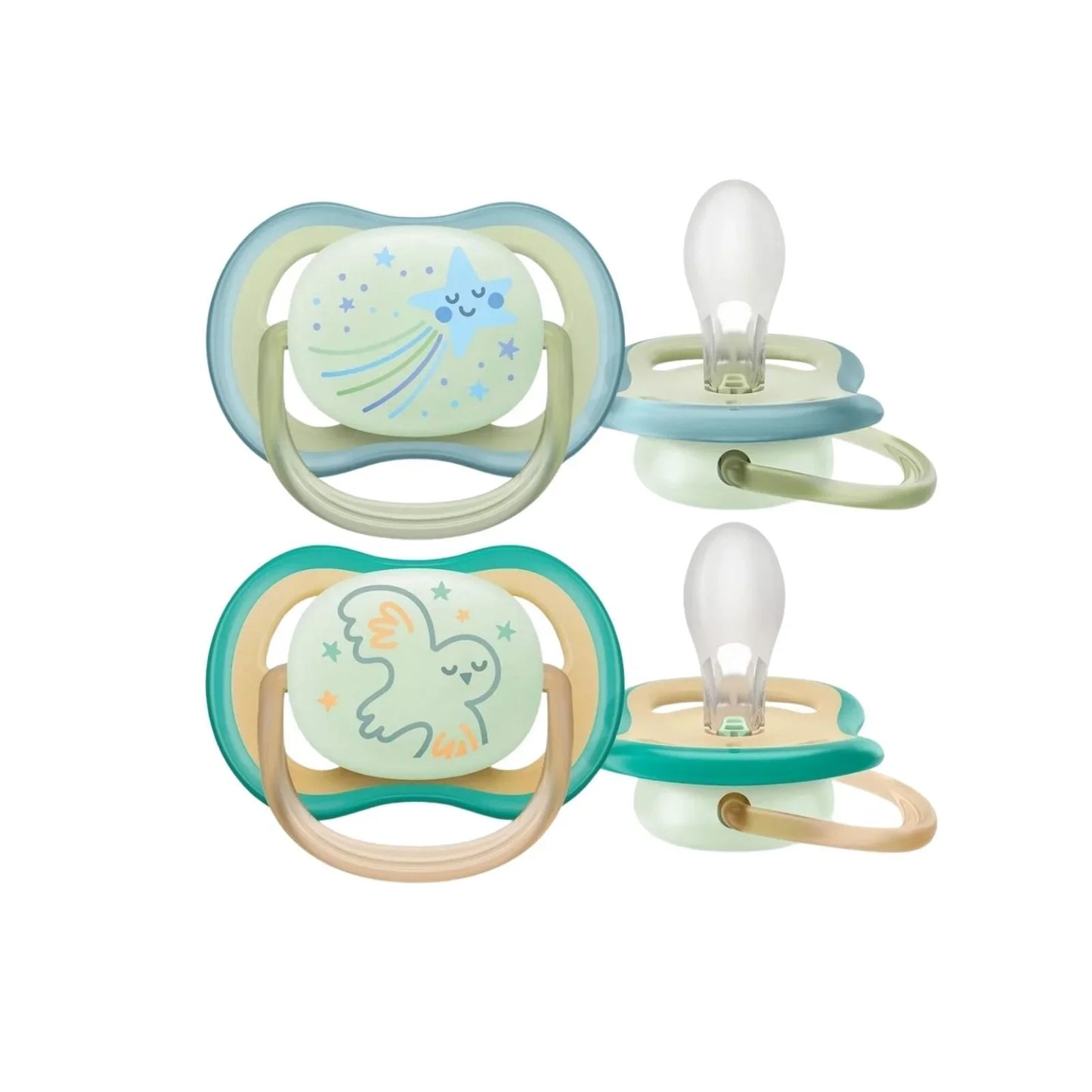 Philips Avent Ultra Air Night Soother 0-6 months Pack of 2
