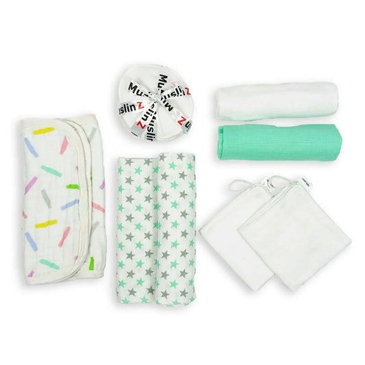 MuslinZ Maternity Bag Set - Mint