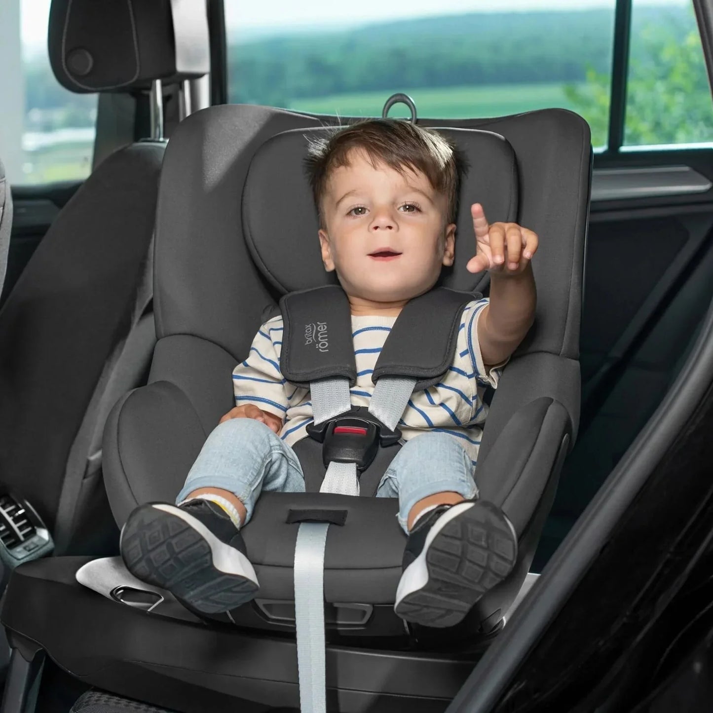 Britax Römer Dualfix M Plus 360 Spin Car Seat - Midnight Grey