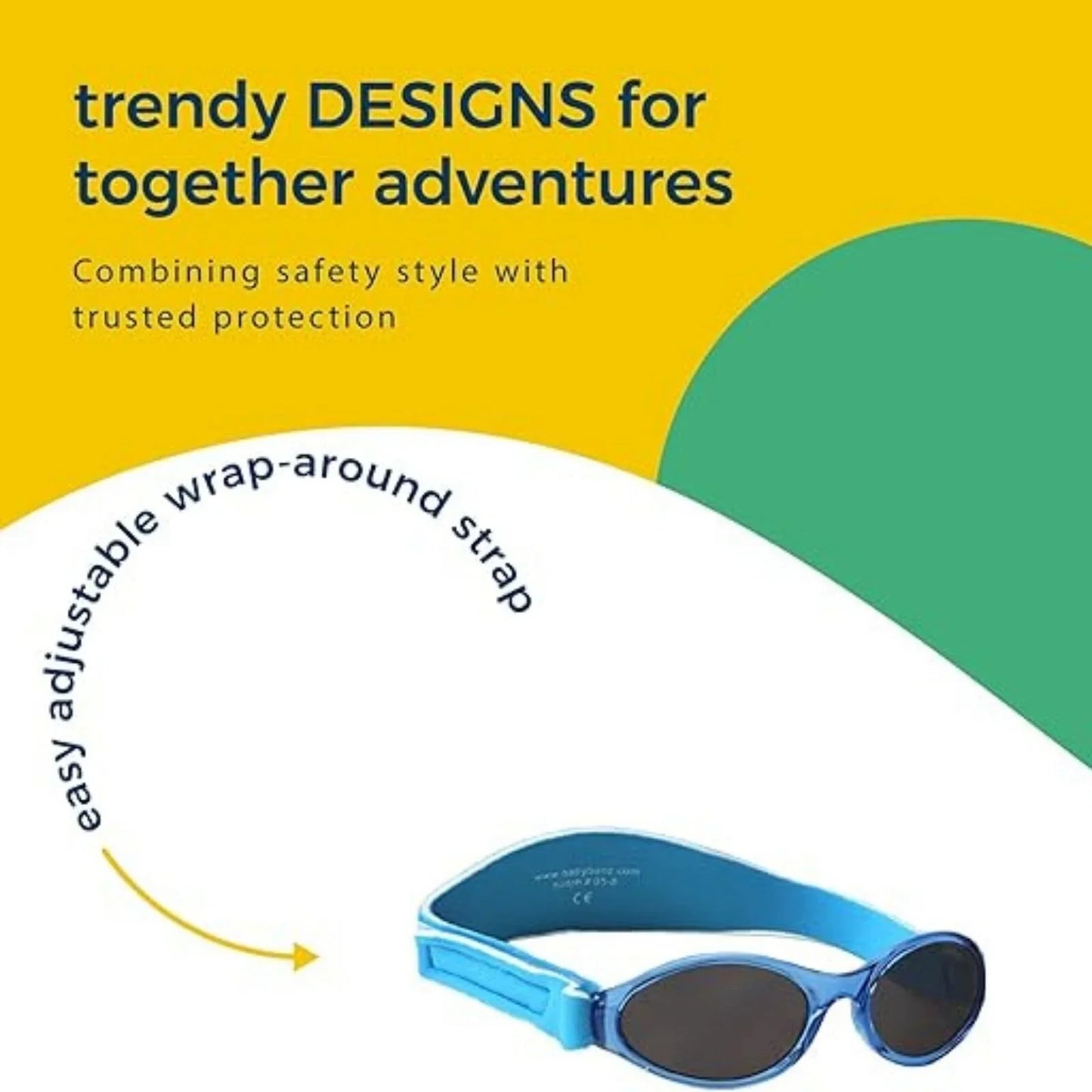 Baby Banz Bubzee Sunglasses 0-2 yrs - Lagoon Blue