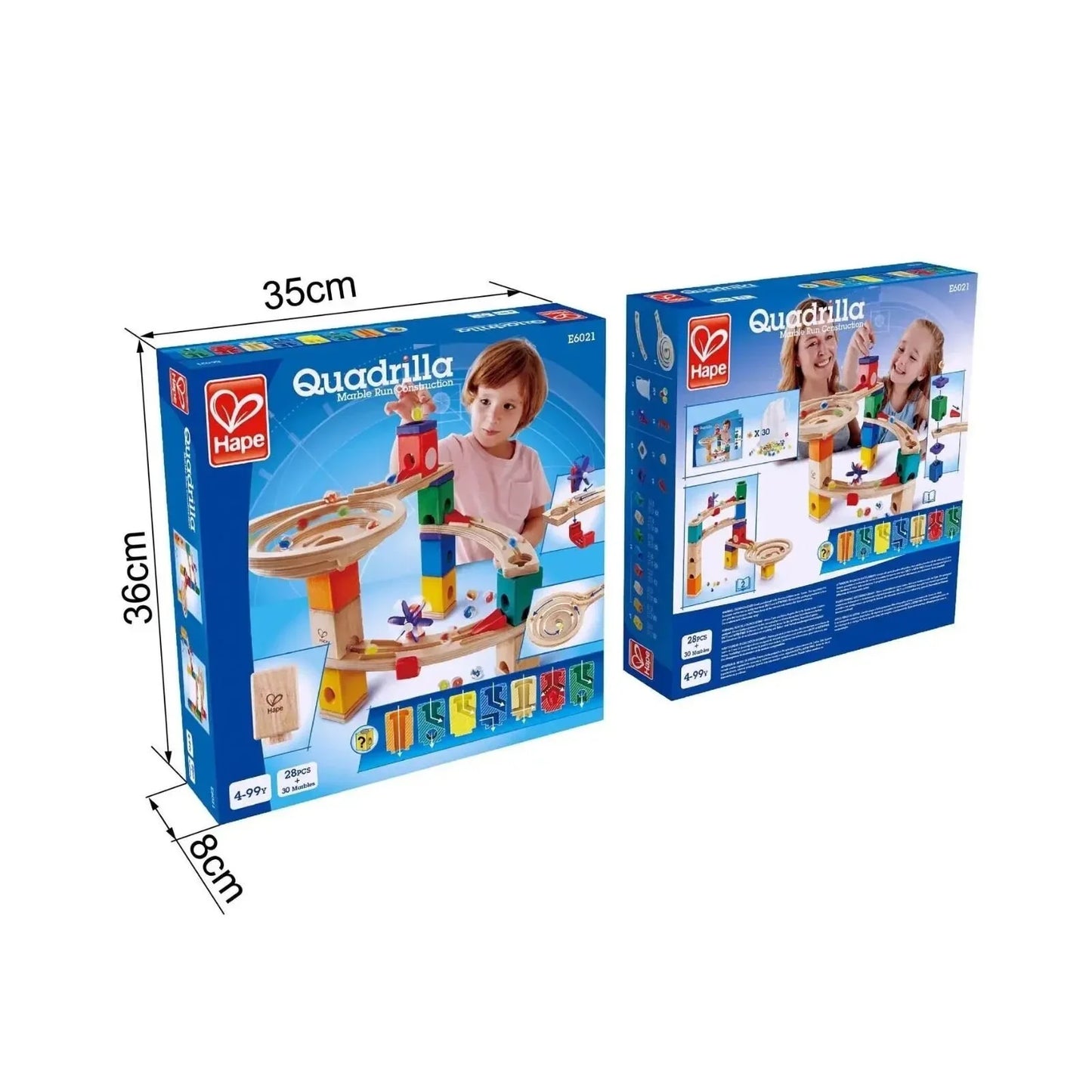 Hape Quadrilla Race to the Finish Marble Run Blocks