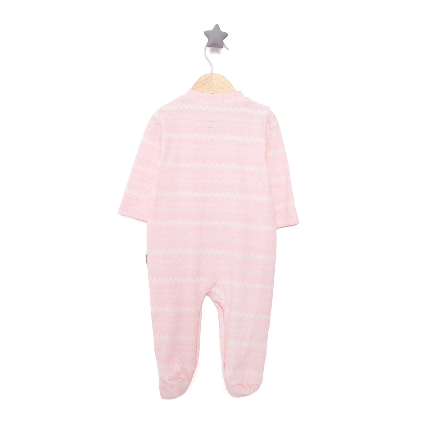 Bebbek Unisex Footed Jumpsuit - Light Pink