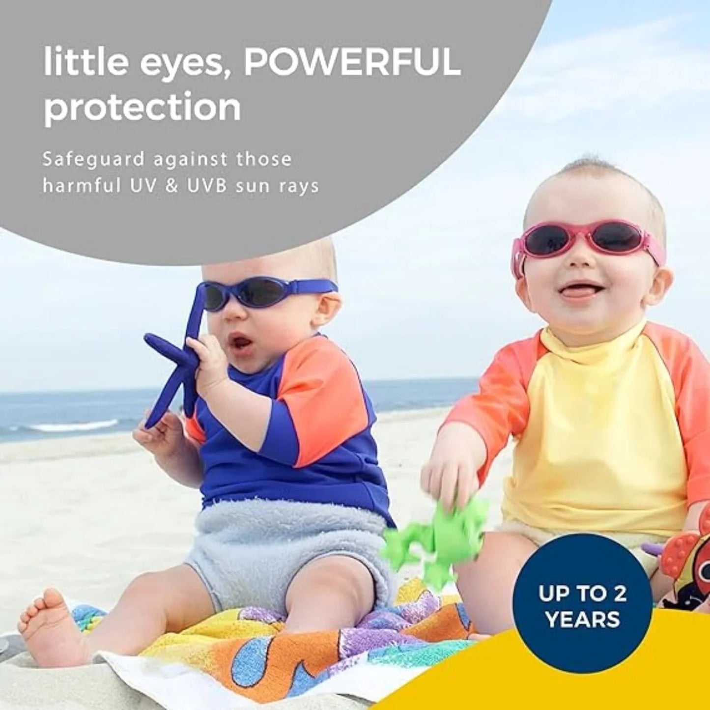 Baby Banz Bubzee Sunglasses 0-2 yrs - Lagoon Blue