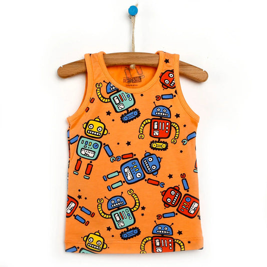 HelloBaby Basic Baby Boy Tank Top - Salmon