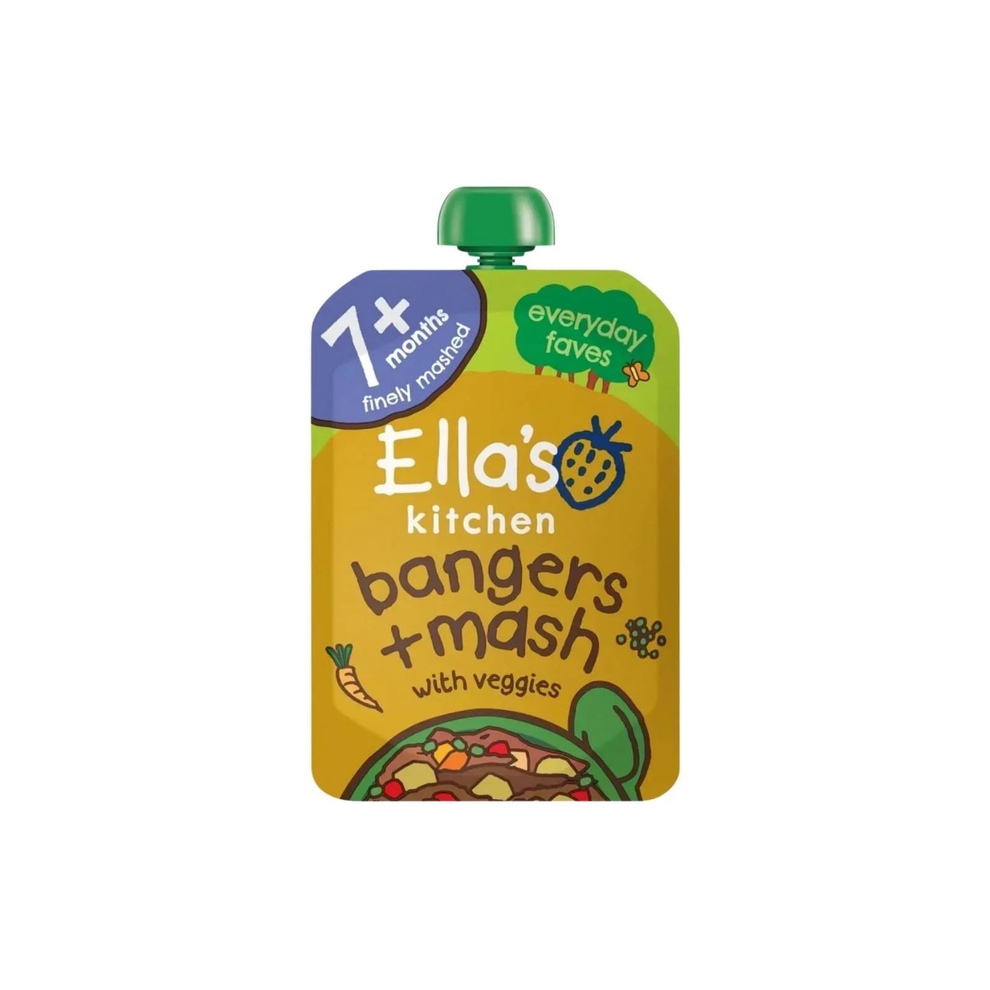 Ella's Kitchen Organic Bangers & Mash Baby Food Pouch 7+ months 130g