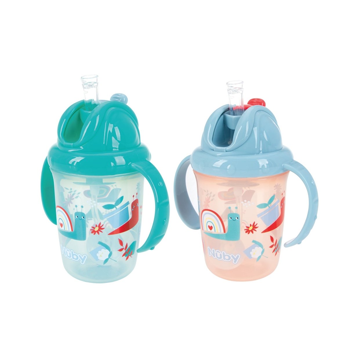 Nuby Flip N Sip Sippy Cups Pack of 2 - Multicolour