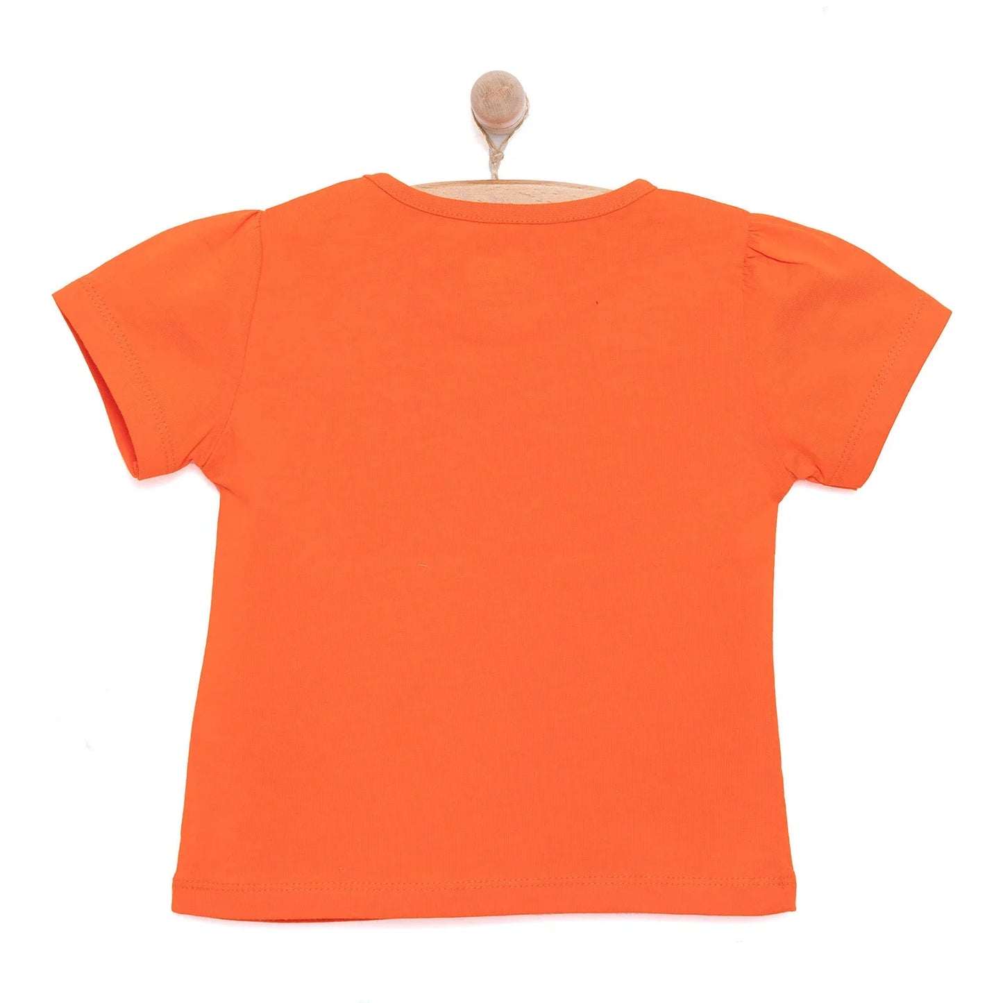 HelloBaby Basic Girl Daisy Patterned T-shirt - Coral