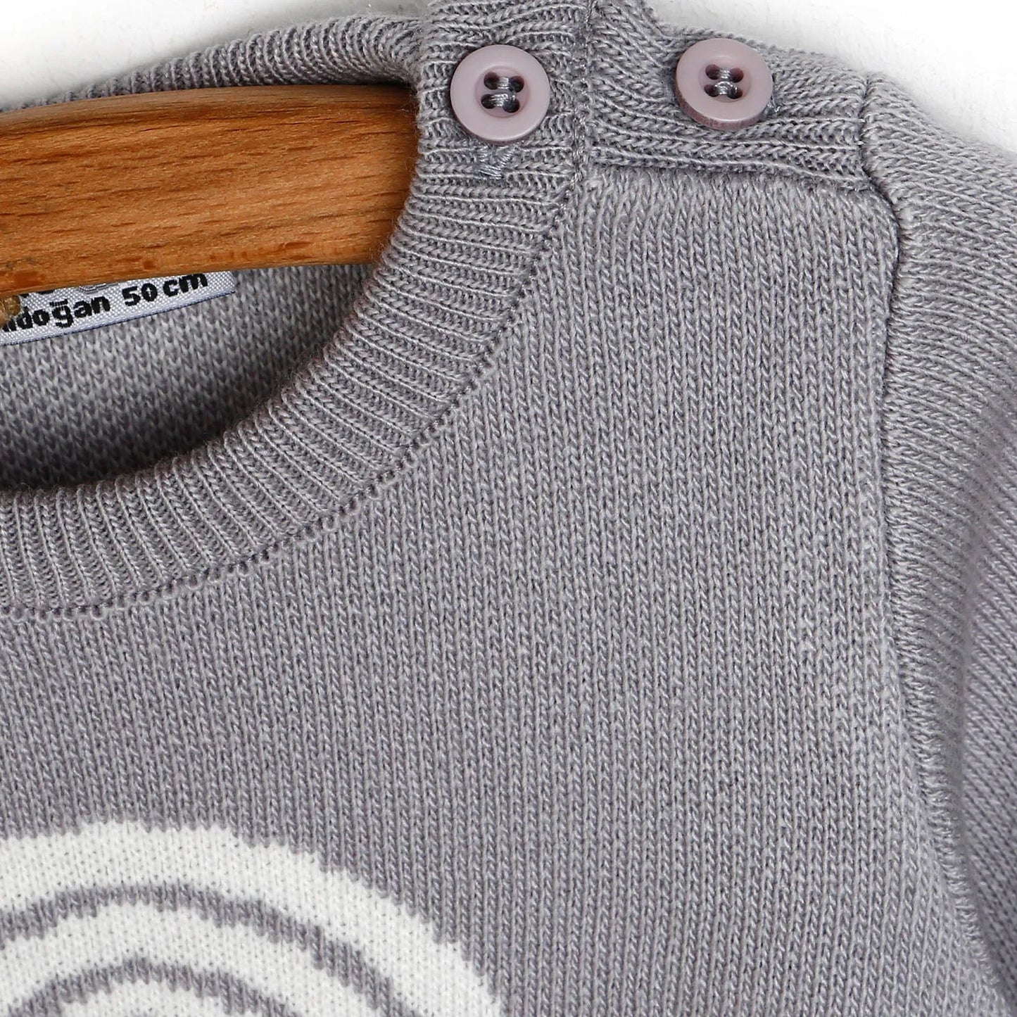 HelloBaby Newborn Rainbow Knit Sweatshirt Starter Set - Grey
