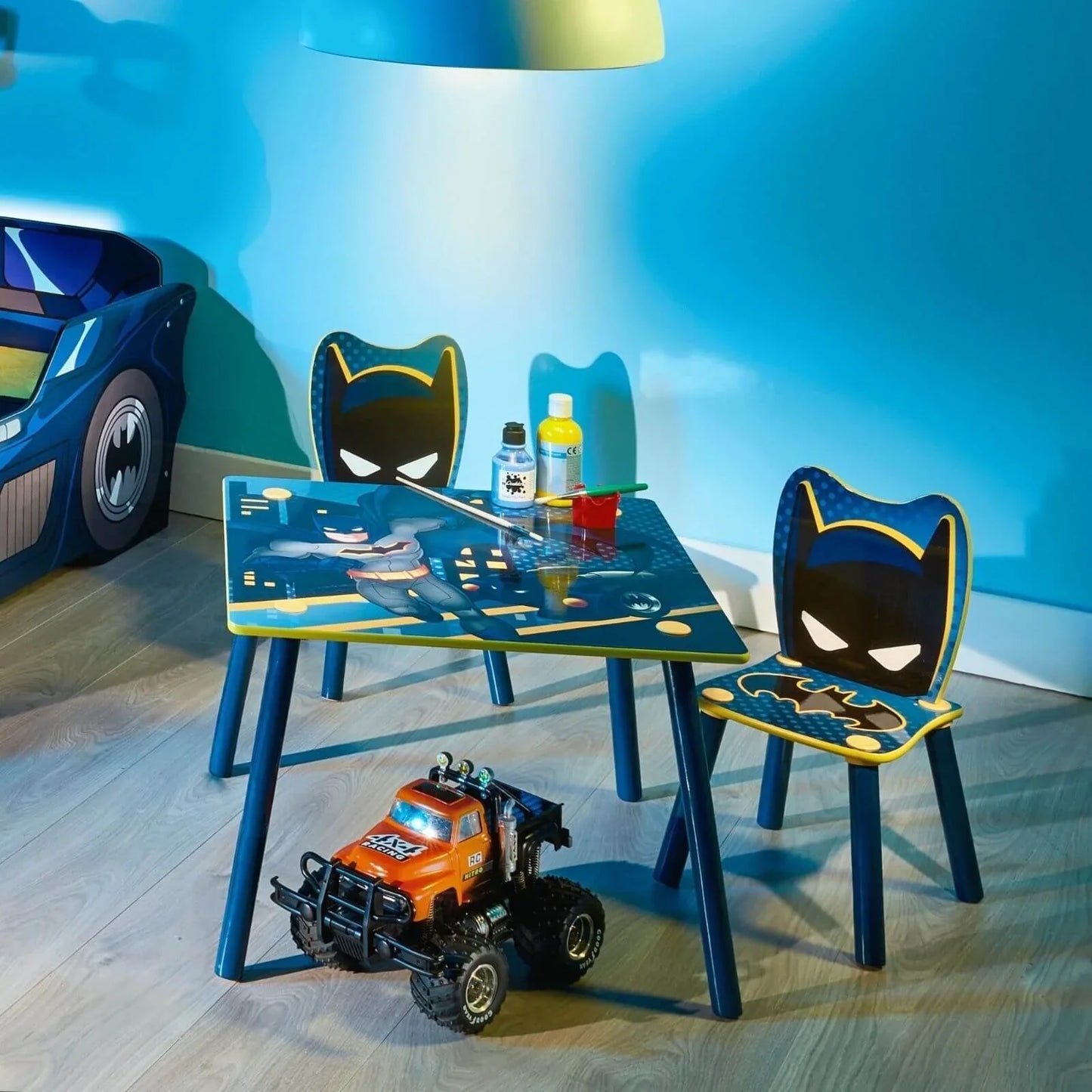 Hello Home Kids Table and 2 Chairs Set - Batman