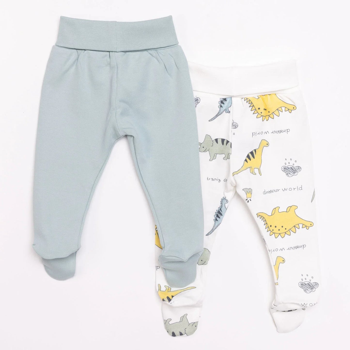 Tiffany 2 Piece Footed Bottom - Light Green