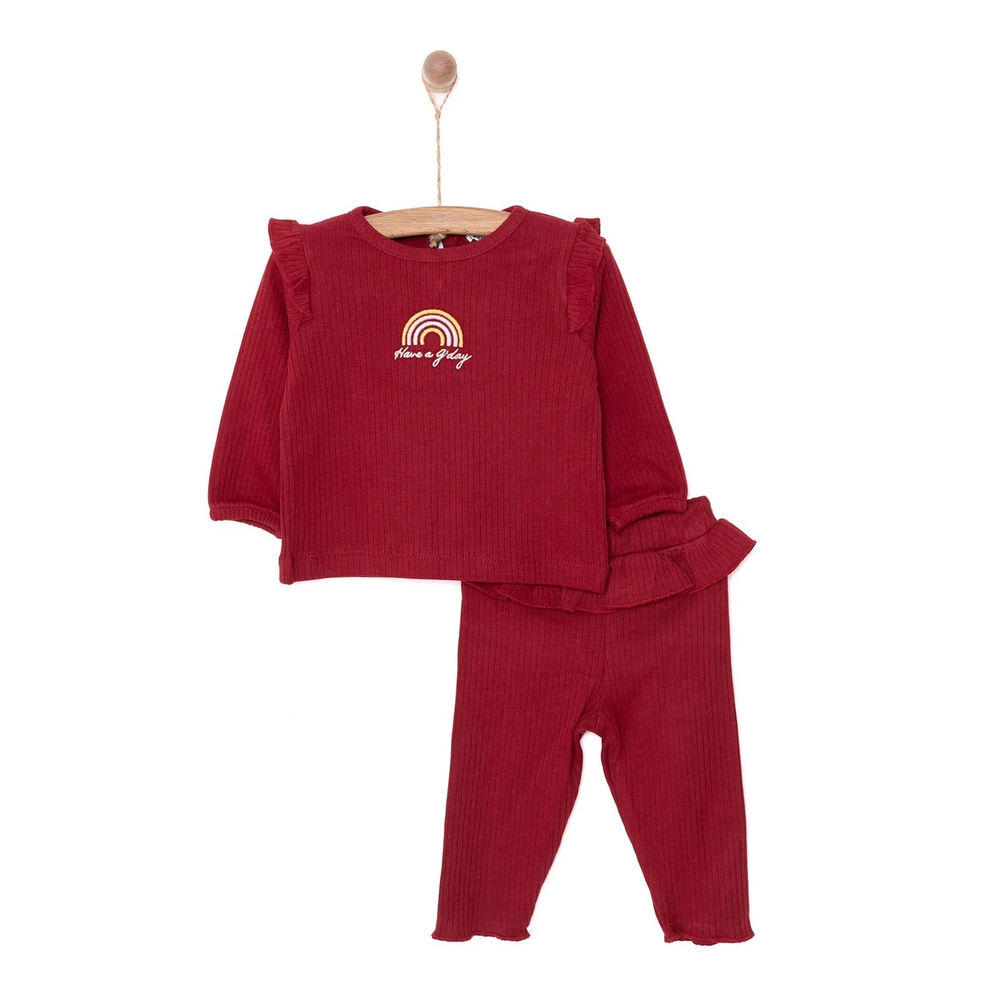 HelloBaby Basic Baby Girl Jogger - Maroon
