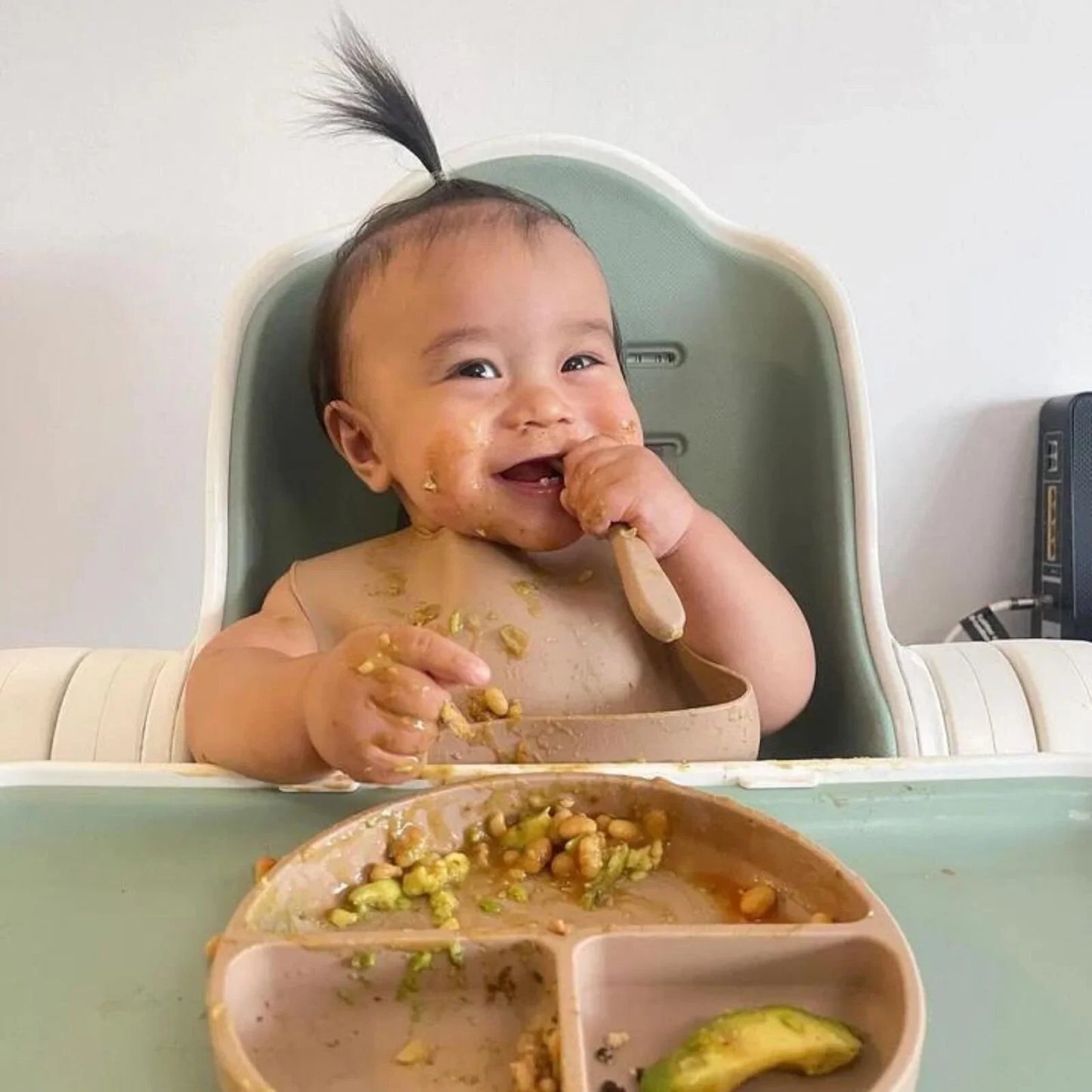 BLW Essentials Silicone Feeding Set - Sage