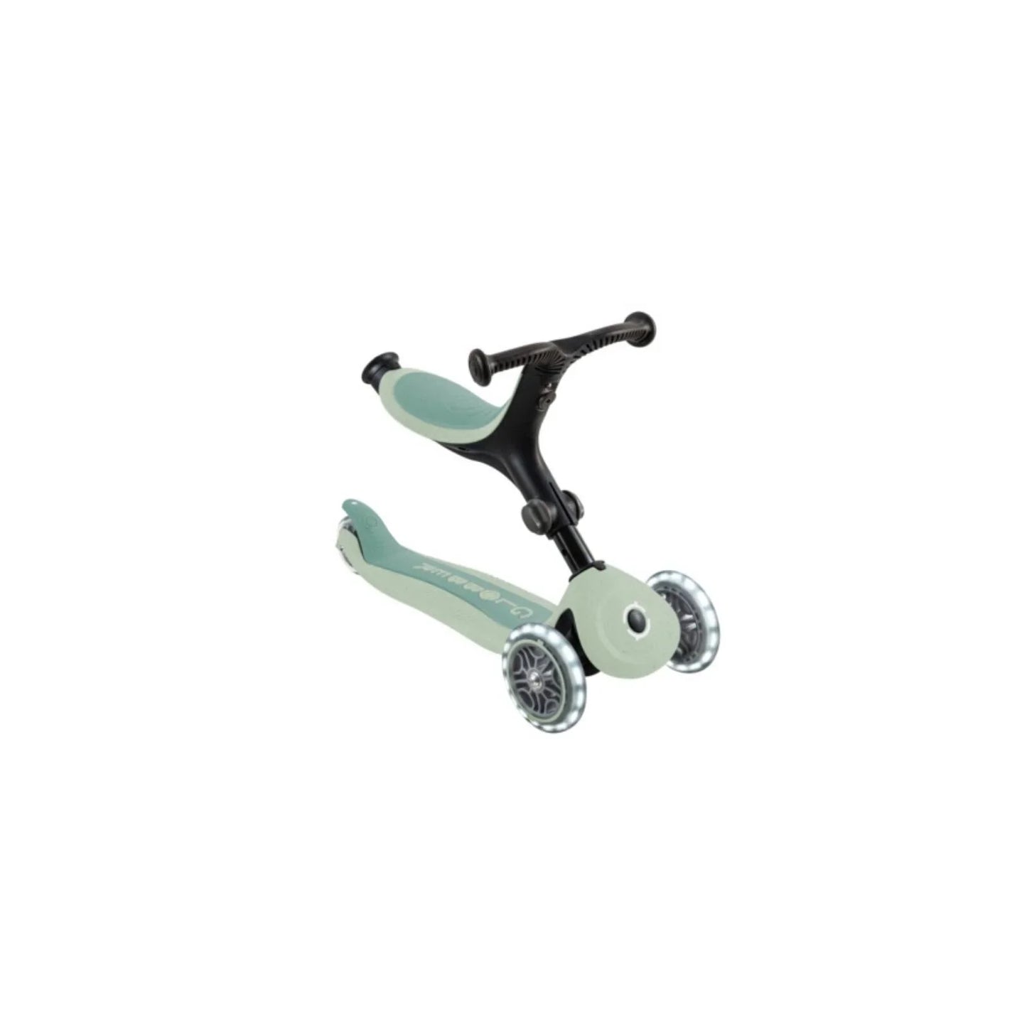 Globber Go Up Active Lights Eco Scooter - Pistachio