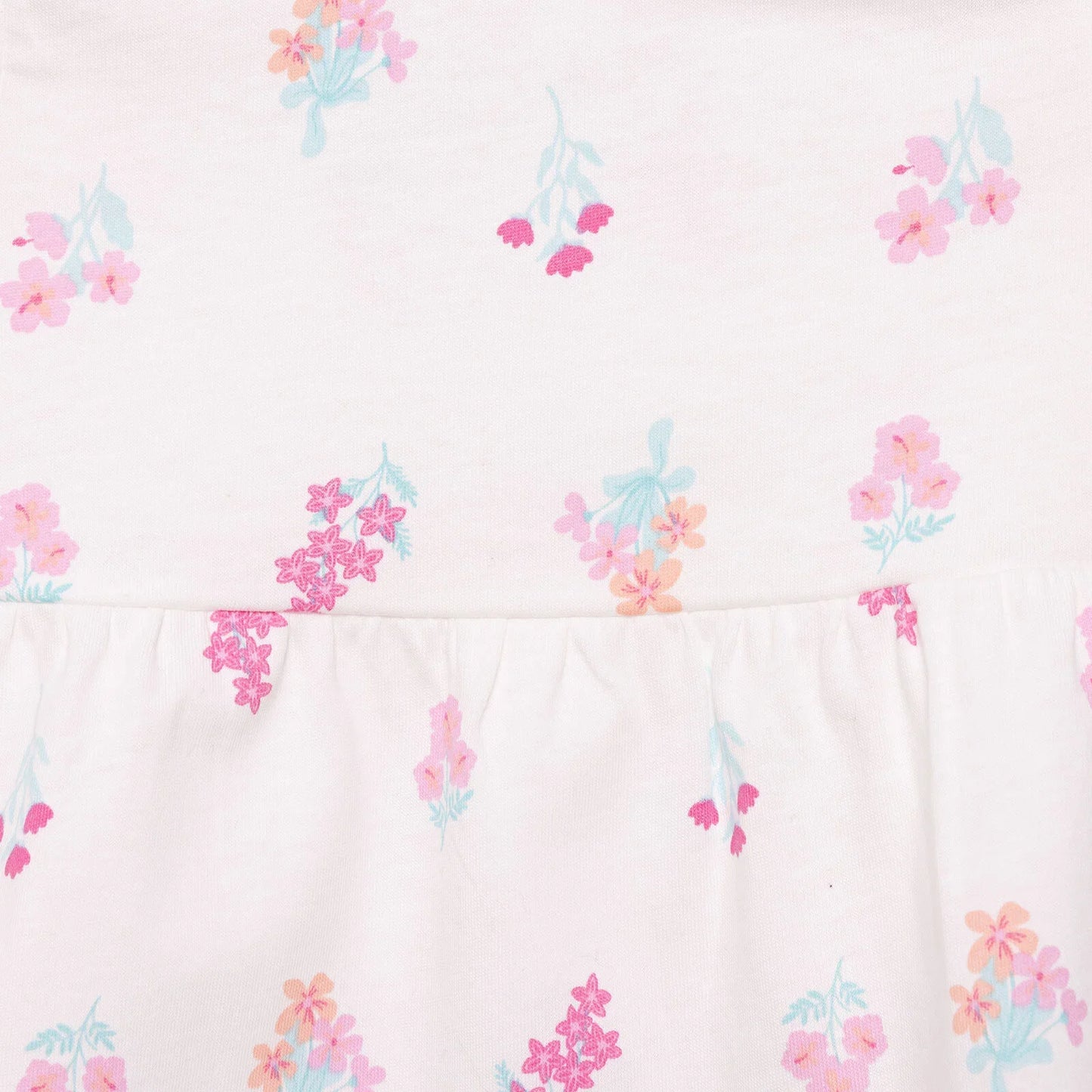 HelloBaby Basic Girl Flower Patterned Dress - Ecru