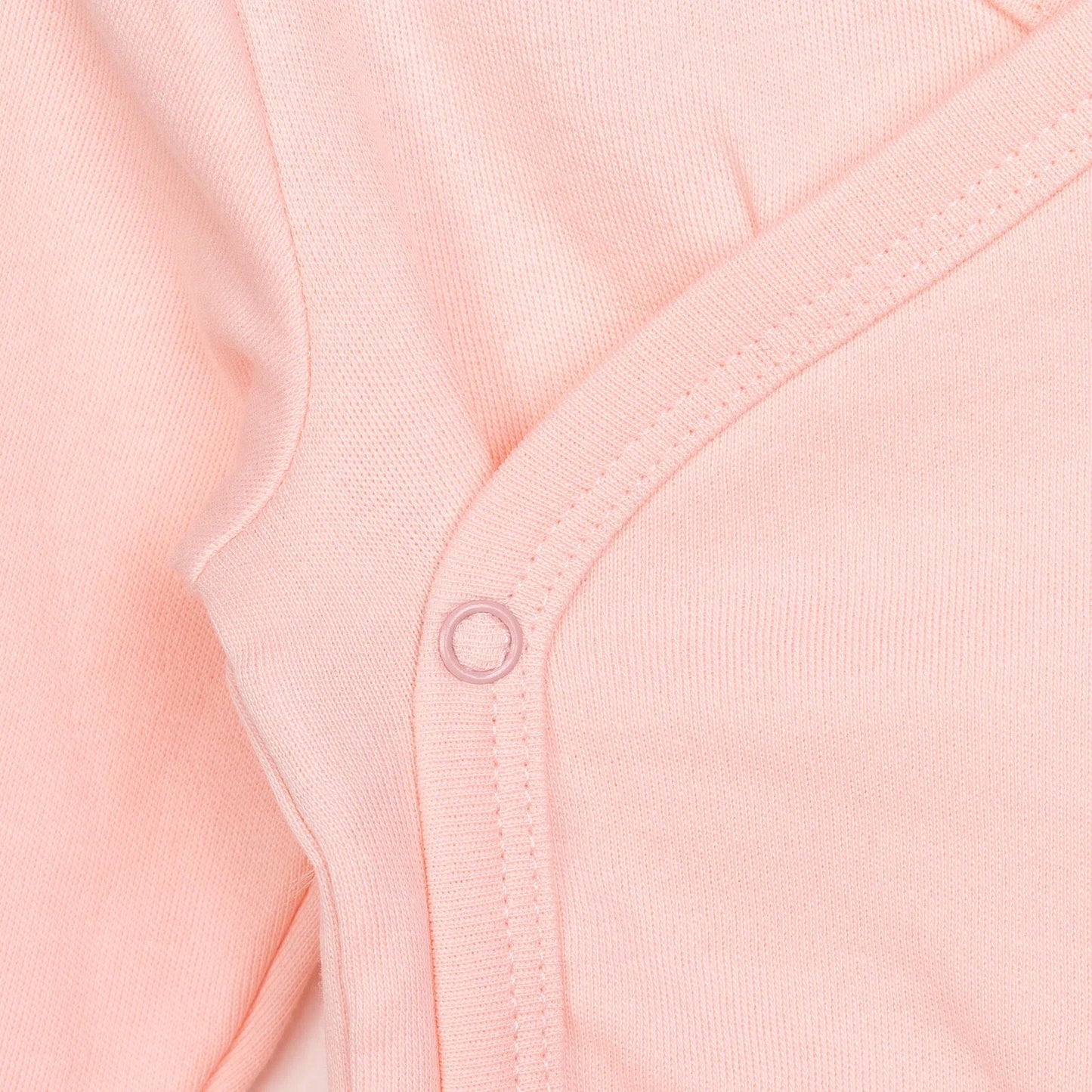 HelloBaby Newborn Organic Wrapover Top-Hat - Light Pink