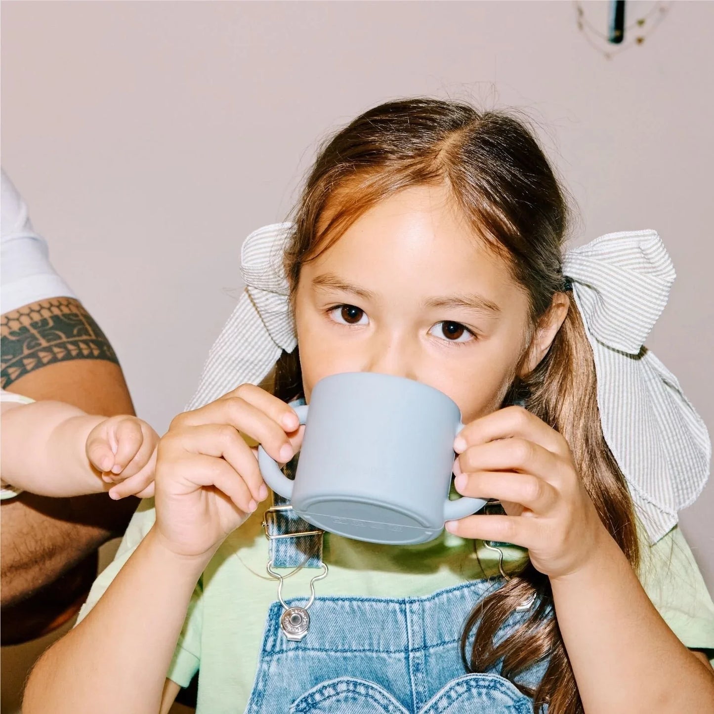 Pippeta Silicone Cup with Straw - Sea Salt