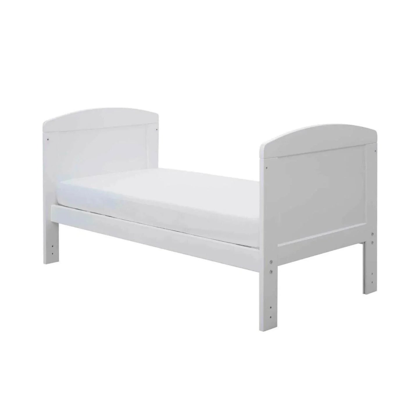 Ickle Bubba Coleby Mini Cot Bed White - Premium Pocket Sprung Mattress