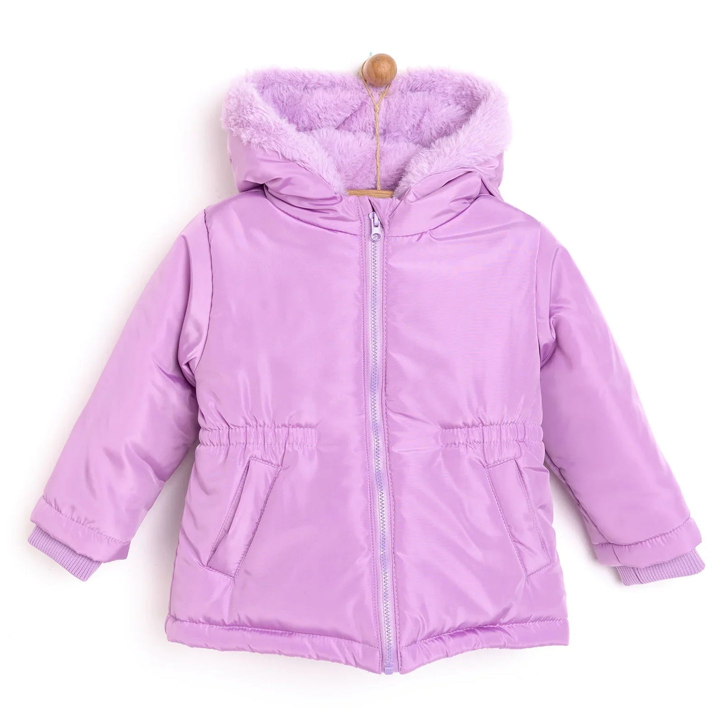HelloBaby Hooded Coat - Purple