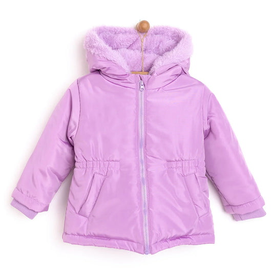 HelloBaby Hooded Coat - Purple