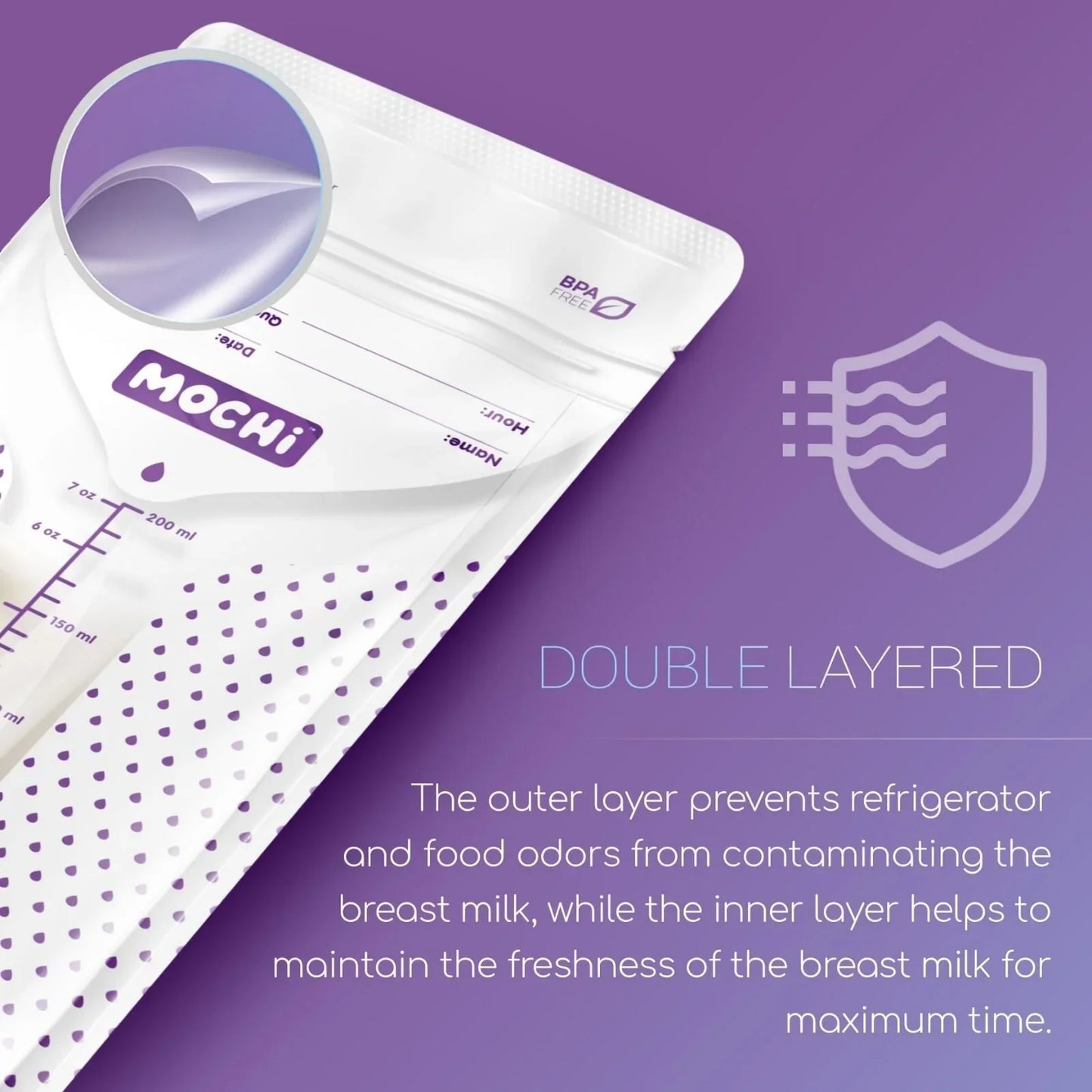 Mochi Breastmilk Storage Bags 50 pcs