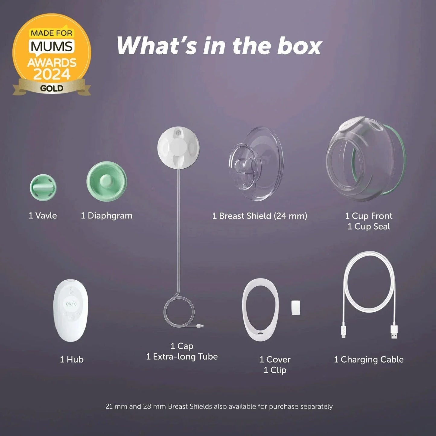 Elvie Stride Hands Free Single Electric Breast Pump