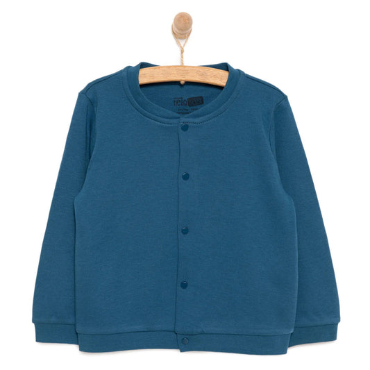 HelloBaby Basic Boy Cardigan - Dark Blue