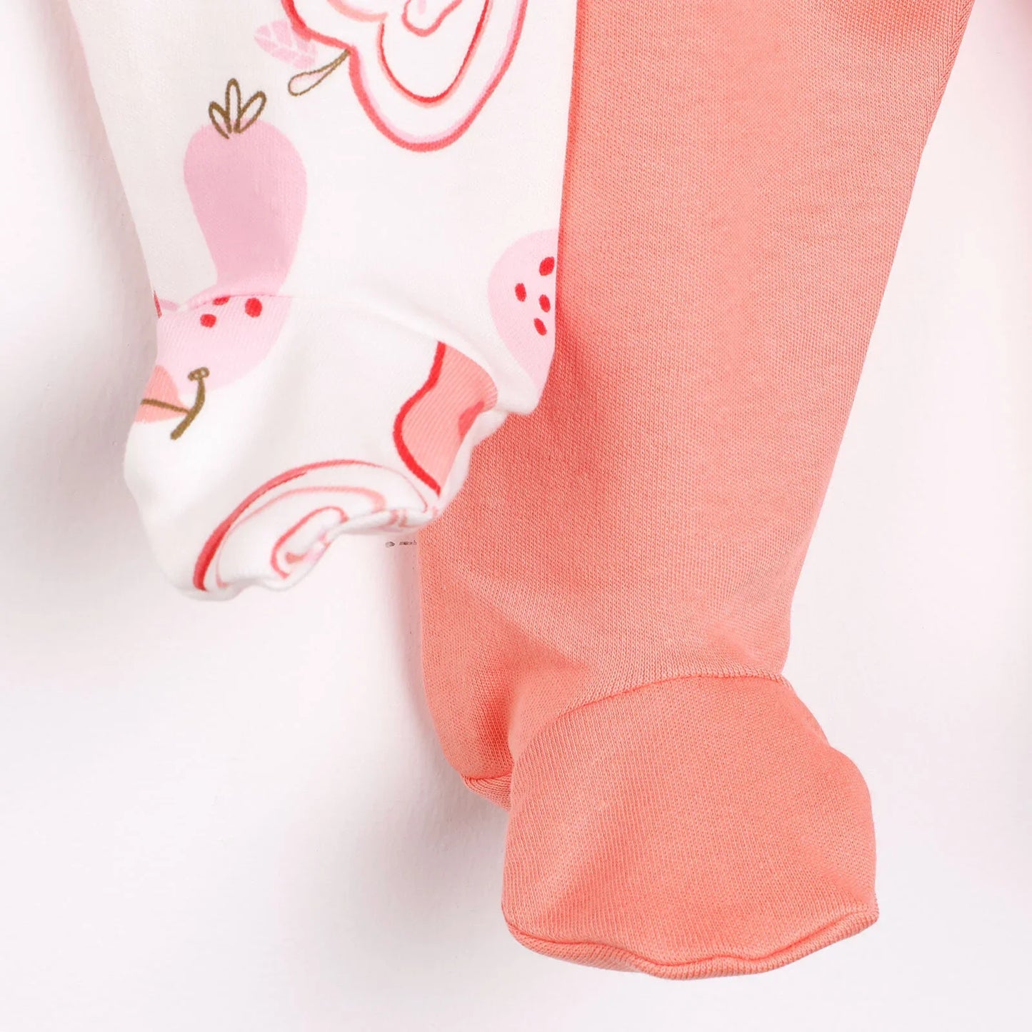 HelloBaby Baby Girl Legging with Feet 2pcs - Pink