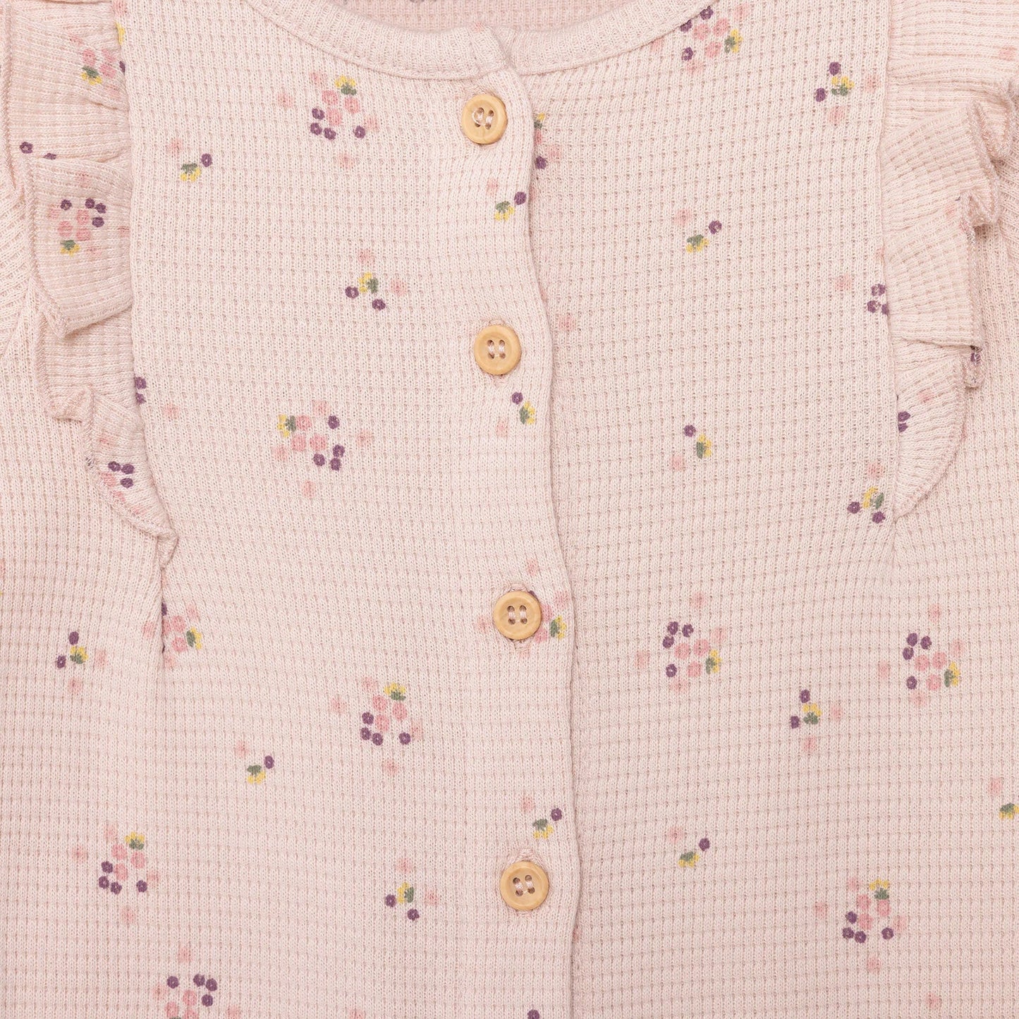 Cassiope Newborn Mini Flowers Jumpsuit - Salmon