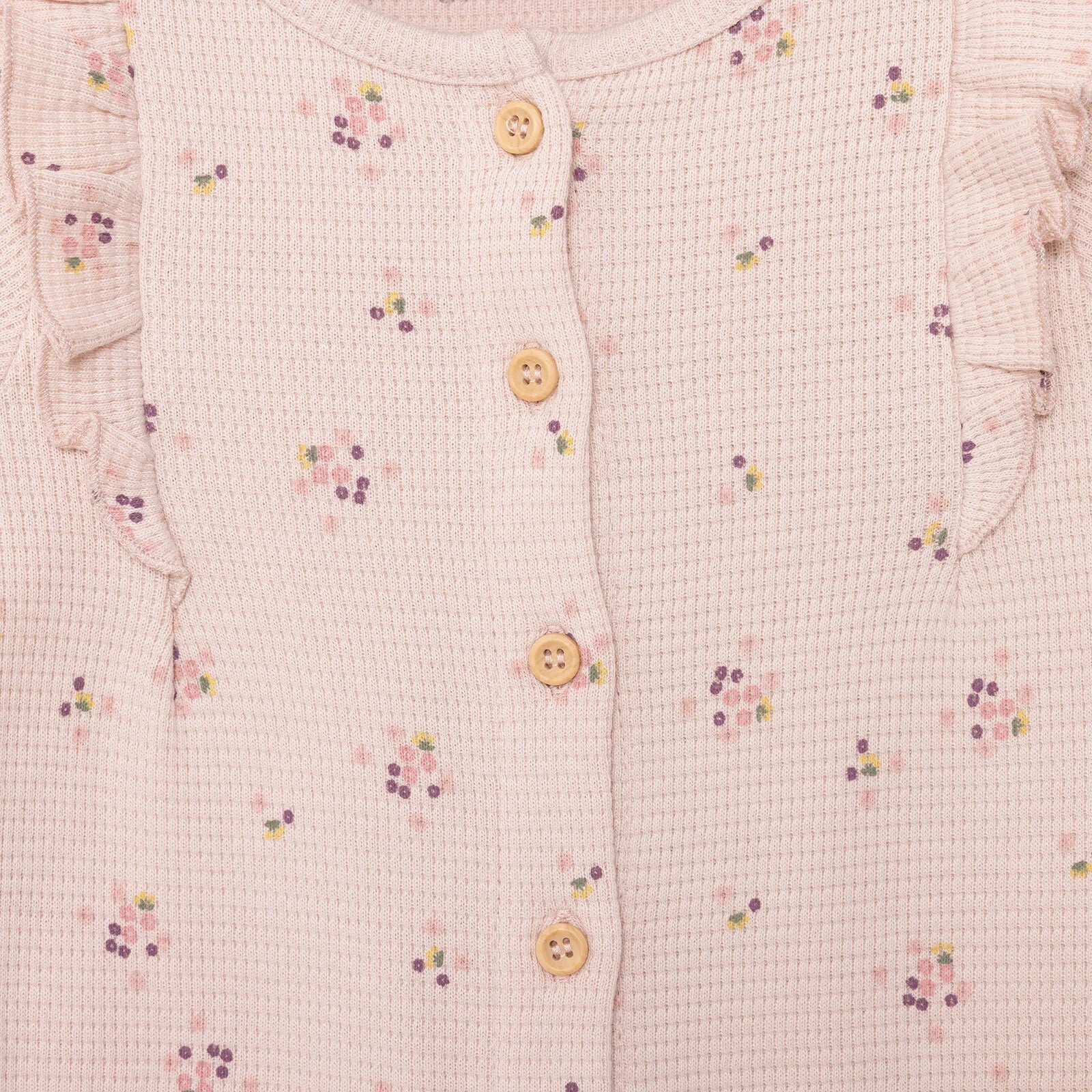 Cassiope Newborn Mini Flowers Jumpsuit - Salmon