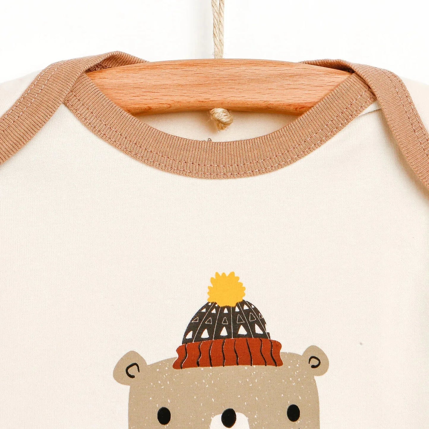 HelloBaby Basic Baby Boy Pyjamas Set - Light Brown