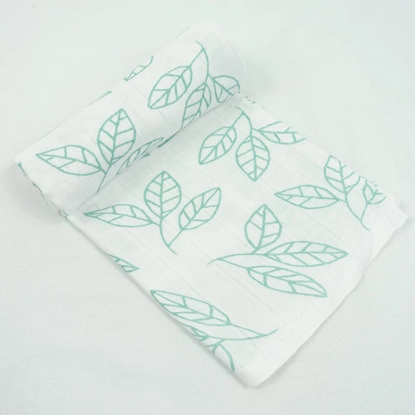 MuslinZ Bamboo/Organic Cotton Muslin Set - Aqua Leaf