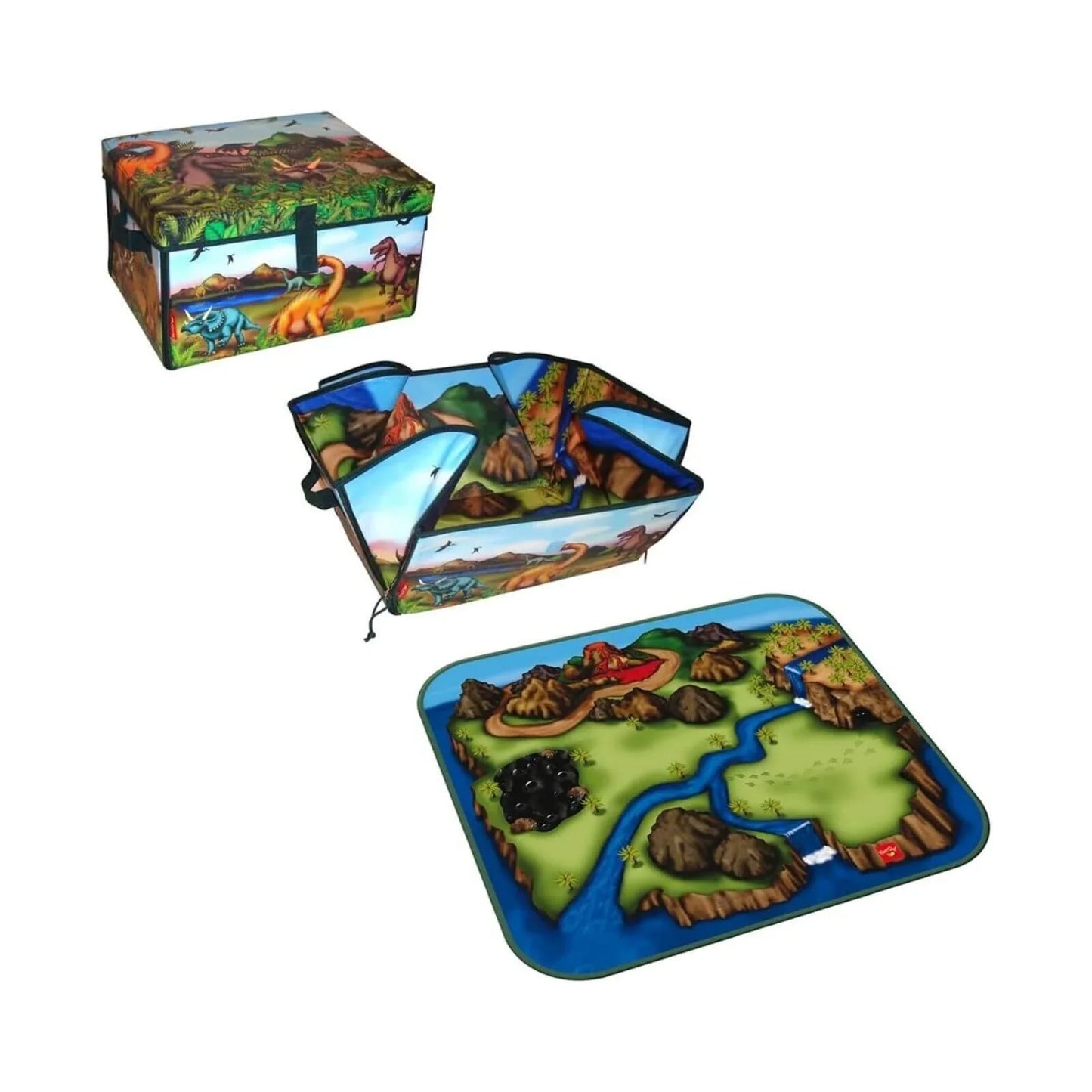 Peterkin Dinosaur ZipBin & Playmat Plus 2 pcs