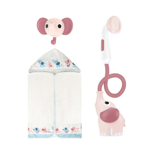 Yookidoo Baby Shower Gift Set Elephant - Blush Pink