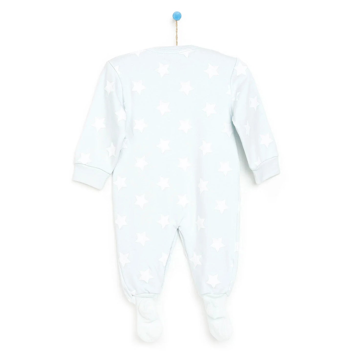 HelloBaby Newborn Baby Boy Footed Jumpsuit - Blue