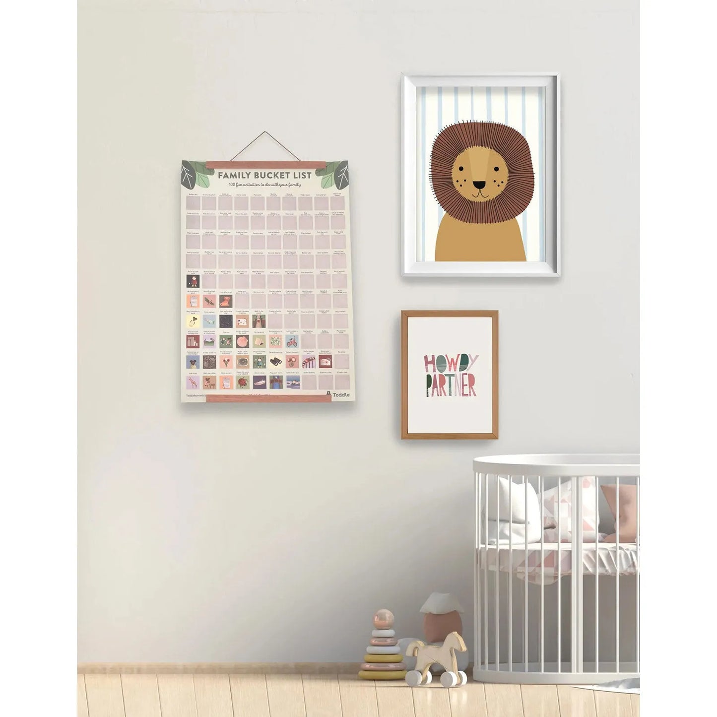 Toddle born Wild A2 100 Activity Bucket List Poster