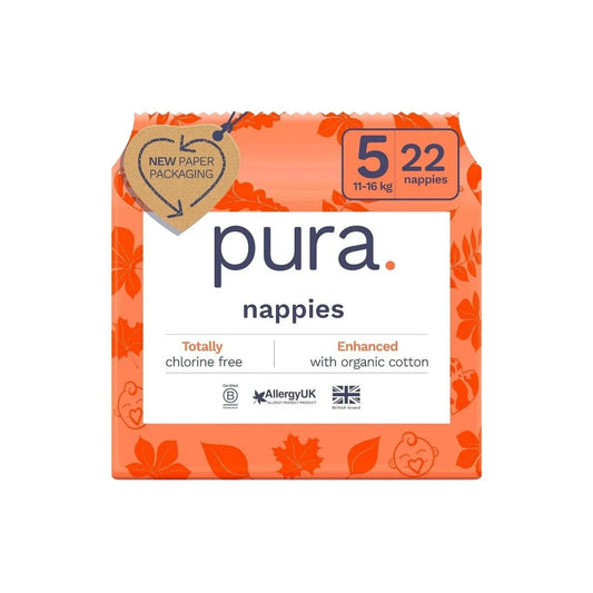Pura Eco Nappy Size 5 - 22 nappies