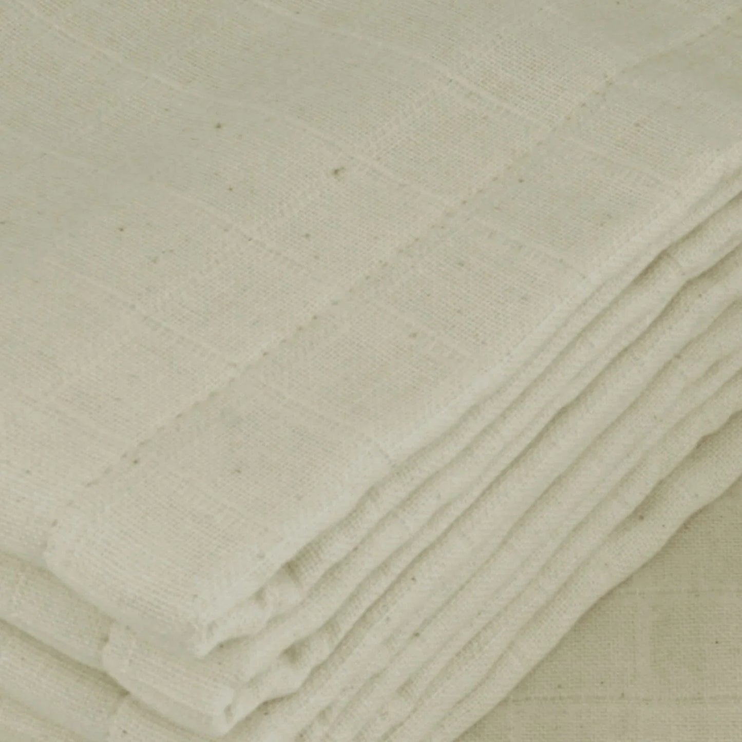 MuslinZ 6 Pcs Muslin Prefold - Unbleached