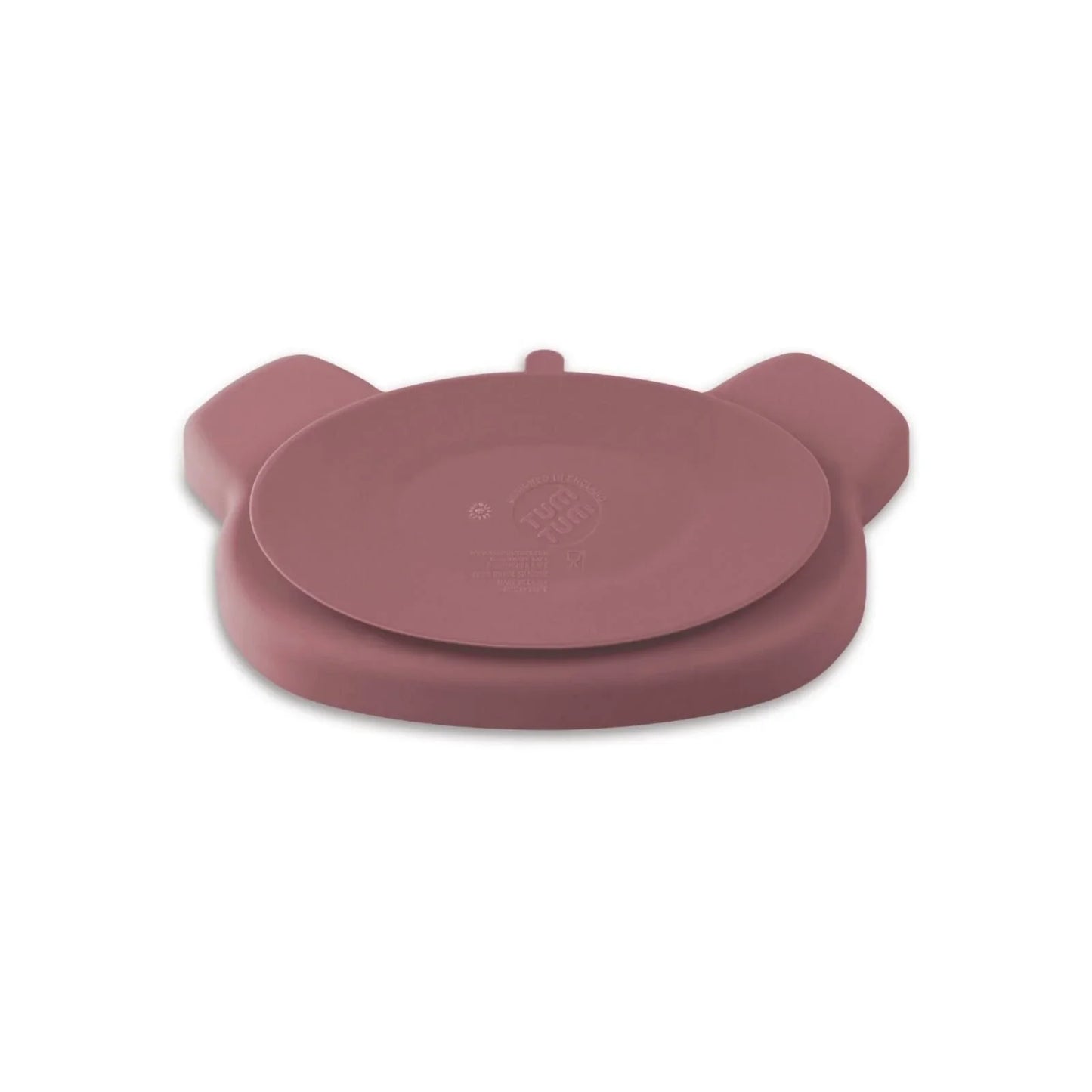 TUM TUM Silicone Weaning Bowl & Spoon Set Betsy Bear - Pink