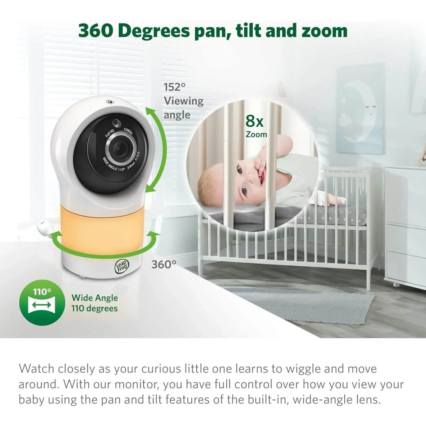 LeapFrog WiFi Standalone Video Baby Monitor