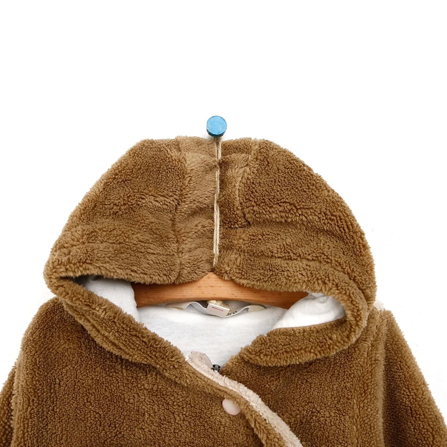 Midimod Newborn Baby Boy Cute Bear Welsoft Jumpsuit - Brown