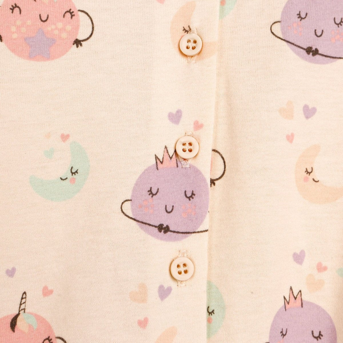 HelloBaby Basic Baby Girl Pyjamas Set - Ecru