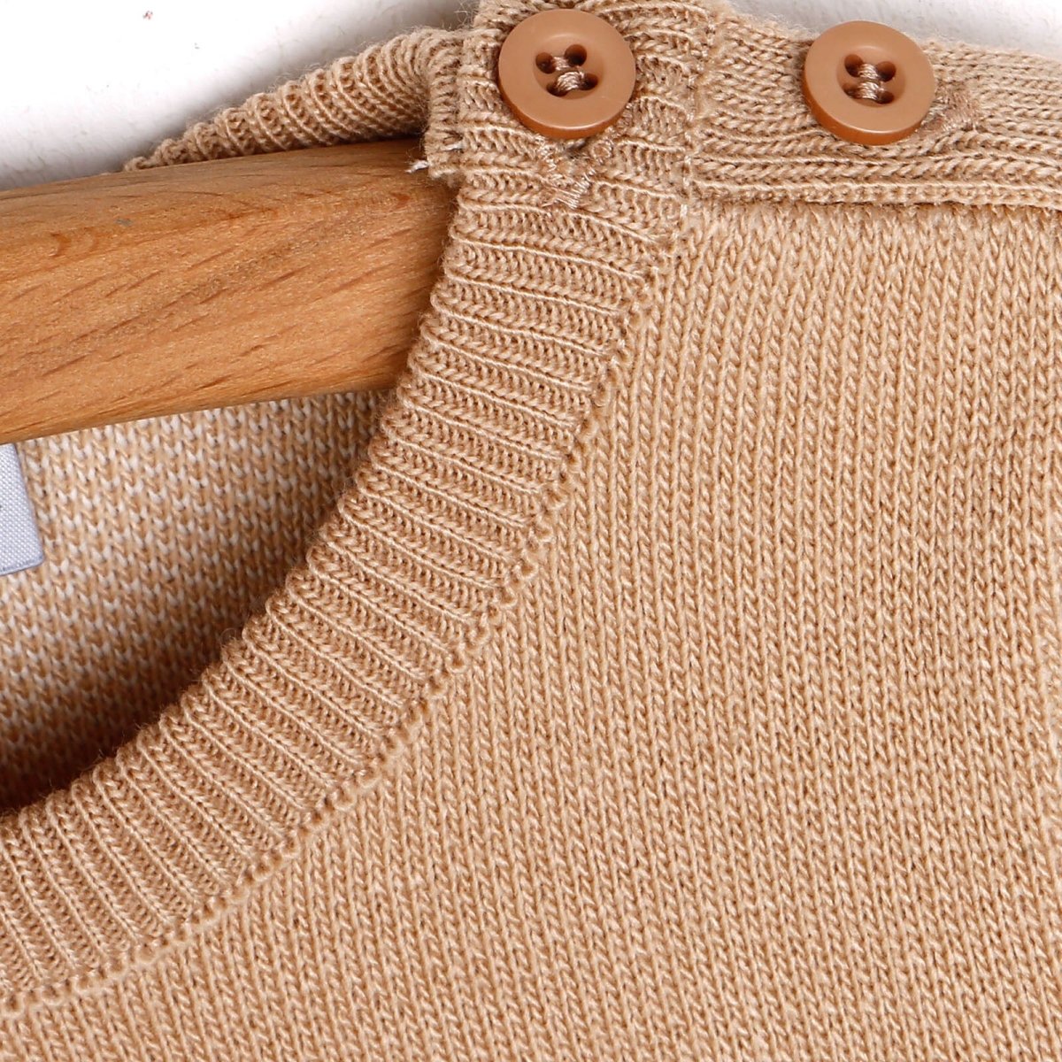 HelloBaby Newborn Rainbow Knit Sweatshirt Starter Set - Beige